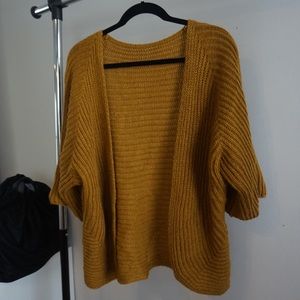 Mustard batwing cardigan